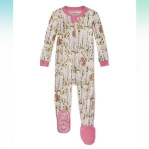 Slim fit 12 month Burt’s Bees Baby Footie Pajama